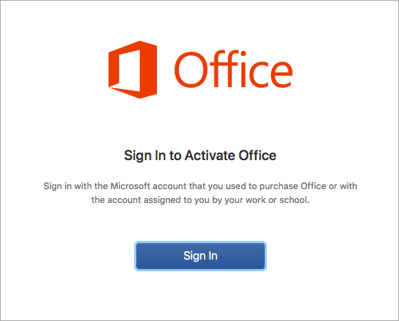office for mac product id